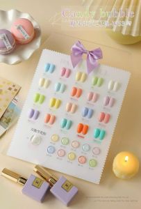 Set sơn gel DANNY COLL 21 màu CANDY BUBLE chai sơn 15ml  chất sơn đậm đặc tone màu ngọt ngào  tặng kèm bảng màu