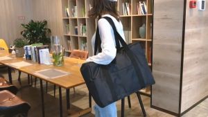Large Capacity Water Resistant Carry On Handbag with Strap Business Gym