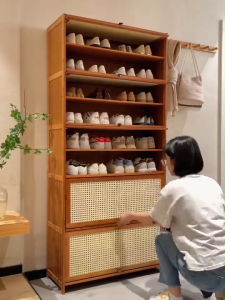 Bamboo Shoe Cabinet 7/9/11Layers Multi-Layer  Kitchen Storage Rack Shoe Rack Multi-functional Cabinet
