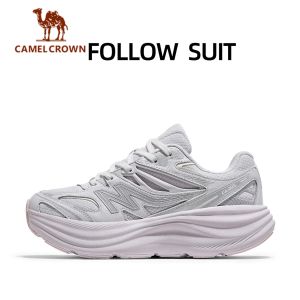 CAMEL CROWN FOLLOW SUIT 5 Running Shoes | Lightweight Thick-Soled Sneakers with Breathable Mesh Shock-Absorbing Cushion Non-Slip Sole for Jogging Walking Fitness & Outdoor Sports for Men & Women
