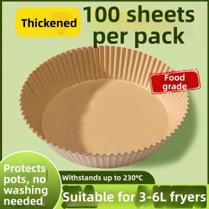 Air Fryer Baking Grill Paper Oil Absorbent Food Tray One-time Use