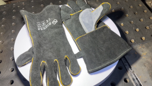 SIOGEE 14" original leather welding Black gloves for High-quality welding tools accessories