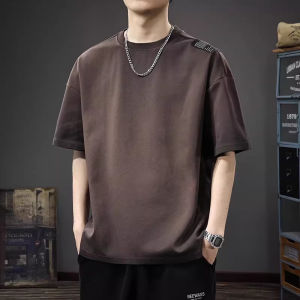 Retro Washed Pure Color Short Sleeve T-Shirt