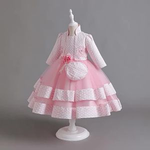 Girls Big Bow Princess Dress3-10 Y girls graduate DressElegant Girls Evening Dress  Sequin PrincessCarnival Birthday Party Per