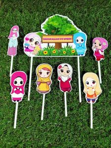 Topper cake muslimah barakallah fii umrik
