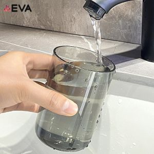 outhwash Cup Toothbrush Holder Bathroom Plastic Wash Mouth Transparent Black Brown Blue Three Color