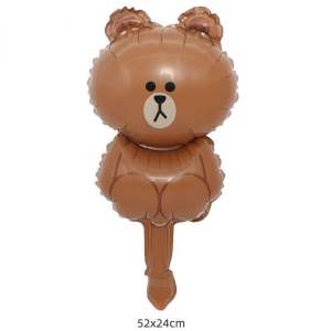 Balon LINE / Balon Foil Brown Choco Sally Cony