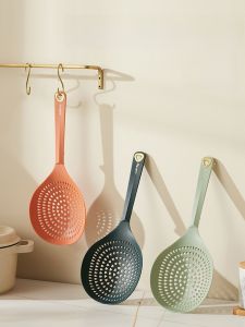 Dụng Cụ Nhà Bếp Nhựa Cấp Thực Phẩm Cỡ Lớn Tay Cầm Bằng Nhựa Chống Cao Nhiệt Rây Lọc Nước Rây Lọc Mì Rây Lọc Bánh Bao