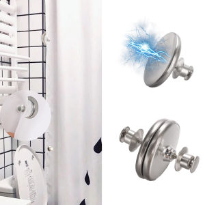 【On Sale】2/4Pcs Curtain Magnetic Buckle Curtain Clasp Tool-Free Removable Prevent Light Leakage Magnet Button