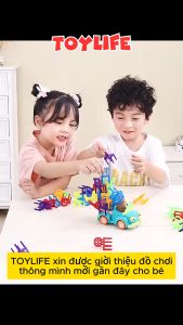 Đồ chơi xếp ghế lên xe thông minh cho bé trò chơi xếp ghế bộ xếp hình rèn luyên tư duy tập trung TOYLIFE