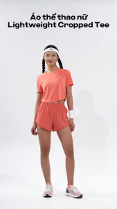 [TẶNG TẤT CỔ TRUNG]Áo thể thao nữ Lightweight Cropped Tee thấm hút thoáng khí - Coolmate Women