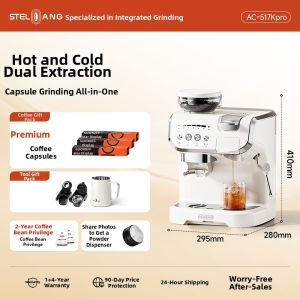 Cold & Hot Dual Brewing Semi-Automatic Capsule Coffee Machine