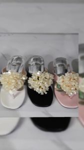 HARVIE HR032 - Sandal Anak Perempuan Heels 3cm Jepit Motif Kripik / Sendal Anak Cewek Trendi / Fashion Sandal Anak Cewek Viral Terbaru