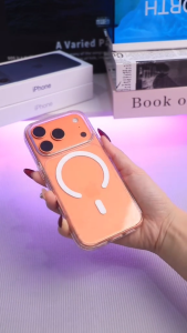 WSKEN โปร่งใส Magnetic เคสสำหรับ สำหรับ iPhone 17 17 Pro 17 ProMax เคสกันกระแทก Clear Case ไอโฟน 16ProMax 16Pro 16Plus 16 ชาร์ได้