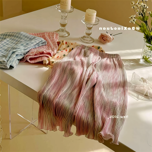 Summer Drop-841-763djb Summer New Style 2024 Treasure Drop Pants Thin Floral-Print Korean Children CZ Small and Medium Version