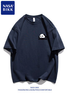 เสื้อยืดคอกลมแขนสั้นผ้าฝ้ายแท้สำหรับฤดูร้อน ทรงหลวม ลำลอง เทรนด์ใหม่ สำหรับผู้ชายและผู้หญิง คู่รัก ห้าส่วนครึ่งแขน