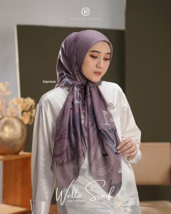 WELLA SCRAFT BY NADHEERA LUXURY✅ HIJAB SEGI EMPAT MOTIF TERBARU✅