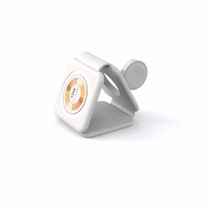 3 in-1 Wireless Charging Pad Magnetic Foldable Charger Station Fast Travel Charger for Multiple Devices Adapt For iPhone 14/13/12/11/8 iWatch Series AirPods 3/2/Pro(Adapter not Included) Wireless Charger 3 in 1 15W(SG Local Seller With Free Shipping)