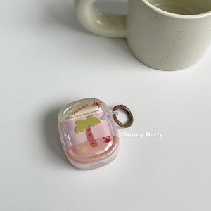 Summer Coconut Tree Pattern Cute AirPods pro 2/AirPods 3 Protective Soft Silicone Case for Bluetooth Headphone Shell