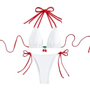 Bộ Đồ Bơi Hai Mảnh Cổ Treo Màu Khối Chèn Cổ V Dài Tay Polyester Mùa Xuân 2025 Bộ Đồ Thể Thao Thường Ngày Dành Cho Nữ