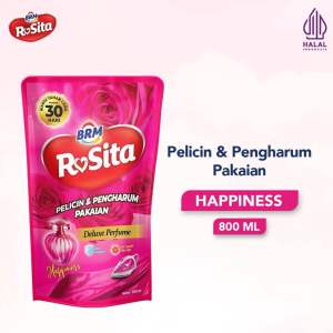 Pewangi BRM Mawar Laundry 800ML - Pelicin dan Pengharum Pakaian Parfum Laundry Terwangi