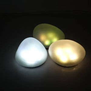 BALDR | Solar LED Pebble Stone Light Outdoor Waterproof Lawn Lamp Garden Decoration Light Courtyard Pathway Night Light for Villa Landsc