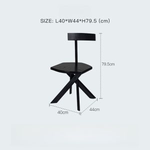 Norchaire ที่นั่งทานอาหารแบบเรียบง่ายและย้อนยุค ที่นั่งสำหรับโต๊ะทำงาน ที่นั่งแบบพักผ่อน ที่นั่งสำหรับร้านอาหาร ที่นั่งแบบลำลอง ที่นั่งแบบลำลอง