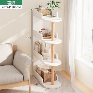 Slender Multi-use Organizer Bookshelf Floor