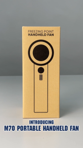 [New Arrival] Portable Handheld Fan M70 with 101 Speed Freezing Point 3600mAh Battery & 15h Cooling Time 冰感冷风扇