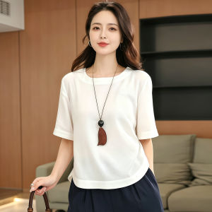 MANWUJINGLING | Short Sleeve T-shirt White Summer Wear