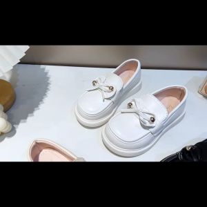 Future Seeds Loafers Shoes for Kids Girls: Princess Rubber Black Shoes for Kids Size 25-36