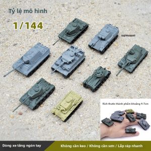 HANYIMOWAN | Mô Hình Xe Bọc thép 4D Không Cần Dán Kèm Tỷ Lệ 1:144