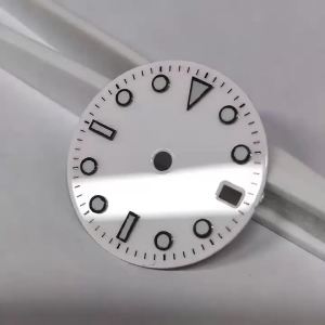 NH35 Dial GMT Watch Dial 28.5MM GMT Dial For NH Series Movement BGW9 Luminous Single Calendar Dial Accessory Replace Partal NH34