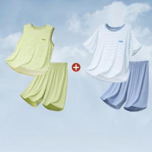 YINGXIAOYA | Boys Large Size Modal Ice Silk Pajamas Stripe