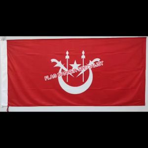*Stok Sedia Ada* 3 x 6 kaki Bendera Kelantan Polymesh Kain Tebal Berkualiti