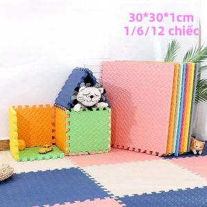 Thảm Chơi Cho Bé Không Độc Hại Chất Liệu Xốp Mềm Ghép Nối Dễ Dàng Thảm Tập Vận Động Tập Bò Cho Trẻ Em Thiết Kế Ghép Mảnh Chống Trơn Trượt