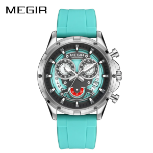 MEGIR 2248 Casual Men Quartz Watch Chronograph Luminous Calendar Outdoor Sports Fashion Watches for Man relojes para hombres