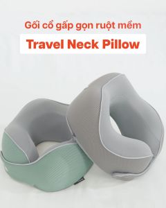 Gối cổ du lịch/văn phòng MIAvn TA33222 ruột êm vỏ mềm đàn hồi cao chống mỏi cổ mẫu mới - Hàng Cao Cấp Chính Hãng