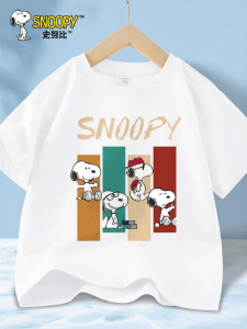 Snoopy | Áo Thun Bé Trai Mới Mùa Hè Cotton Hình Truyện