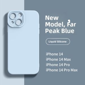 GGUU | Pink Liquid Silicone Phone Case For Apple 14 Pro Max 15 17 Womens Style Protective Cover Drop Resistance Compatible With iPhone