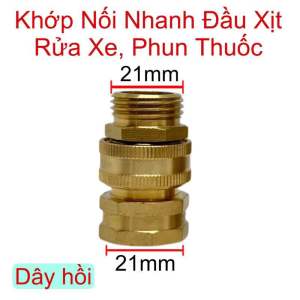 Bộ Khớp Nối Nhanh Ren 21mm 27mm 34mm Cho Đầu Dây Hồi Dây Hút Của Máy Xịt Thuốc