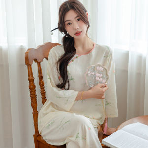 KASIHAN | Summer New Chinese Style Cotton Nightwear