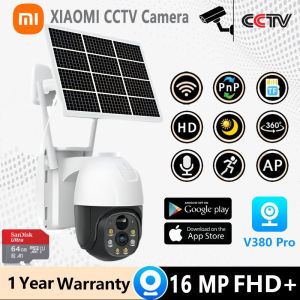 XIAOMI Solar CCTV Camera Outdoor Outdoor Wireless With Wifi Connect 360 Connect Cellphone Waterproof Alarm Surveillance