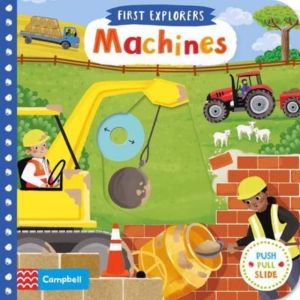 Campbell First Explorers Machines Push Pull Slide Board Book