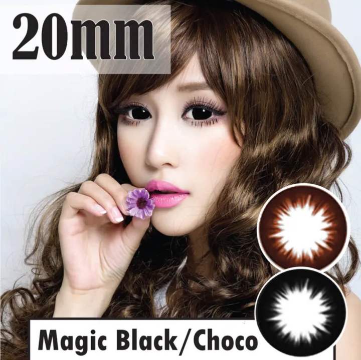 {20MM} MAGIC BLACK Contact Lens/Korea Colour Lens (0/POWER100800) Lazada