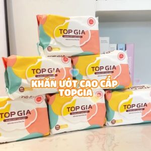 Khăn ướt  giấy ướt Topgia 80 tờ nhỏ gọn - thông minh - tiện lợi