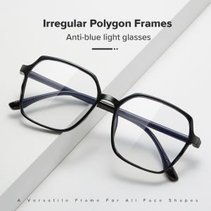 OQ BOGA 4 Colors Fashion Anti Blue Light Radiation Irregular Polygon Frame Computer Glasses Women Men Eye Protection Eyewear