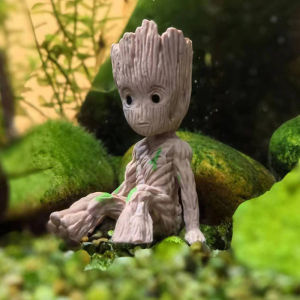 สำหรับของขวัญ Avengers ตุ๊กตาโมเดลนั่ง Mini Groot รูปจำลองกรู๊ทต้นไม้ Groot ของเล่นแอคชั่นฟิคเกอร์