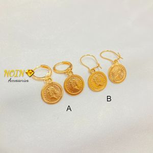 Anting Wanita Koin Juntai Lapis Emas: Aksesoris Fashion yang Elegan