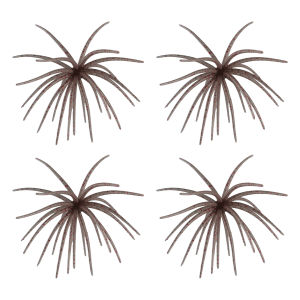 4PCS Dice Fishing Sea Urchin Lures TPR Worm Lure Soft Plastic Baits Floating Worm for Bass Fishing Artificial Lures Tackle